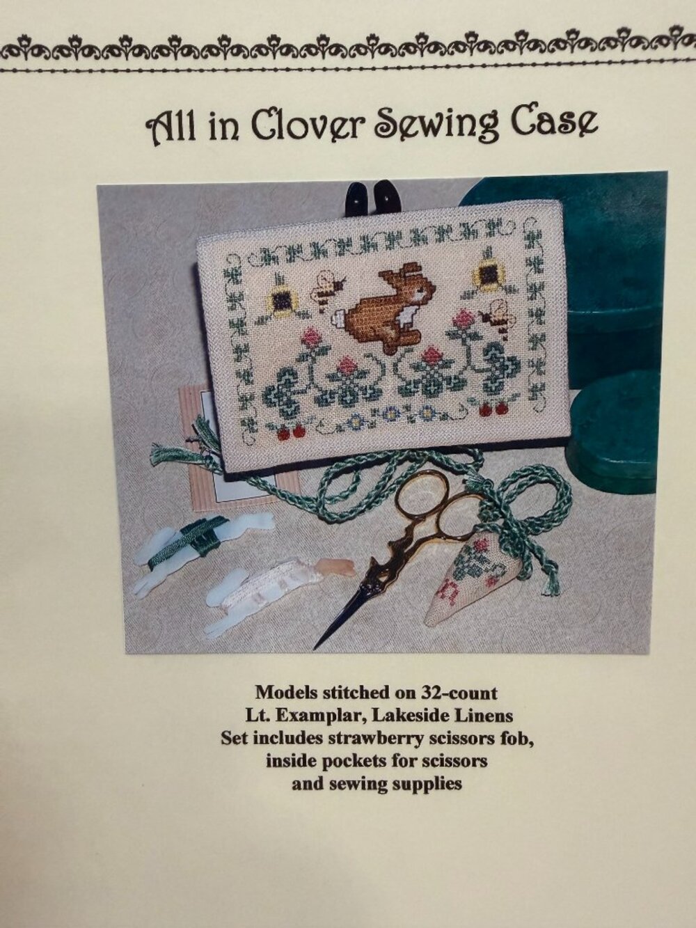 Keepsake Stitches Cross Stitch Pattern "All in Clover Sewing Case" Sealed